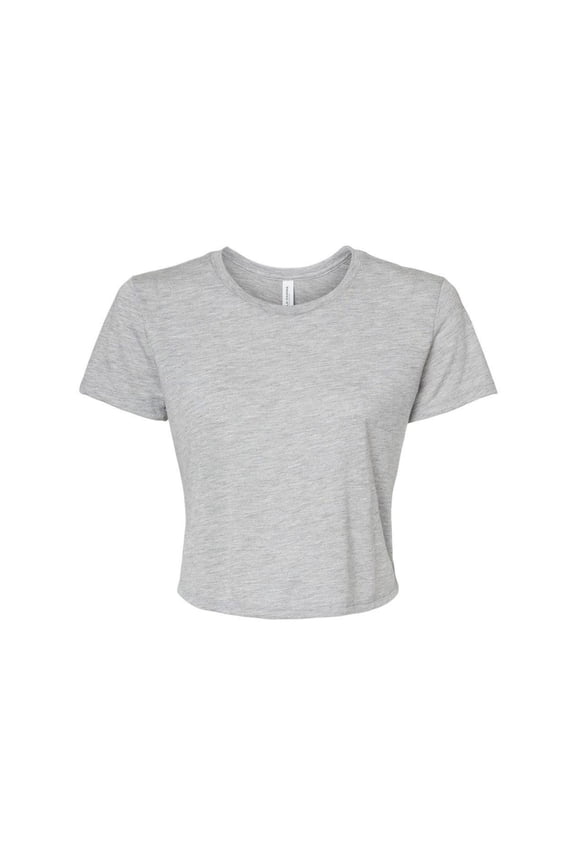 BELLA + CANVAS Womens Flowy Crop Tee