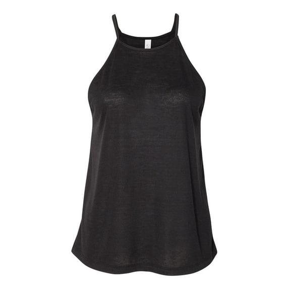 BELLA + CANVAS - Women's Flowy High-Neck Tank - 8809 - Black - Size: L