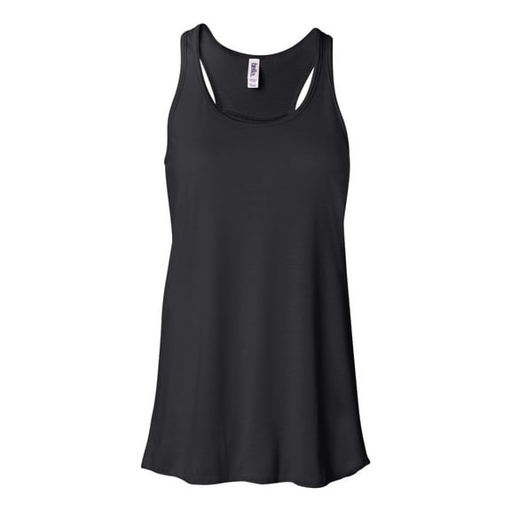 BELLA + CANVAS - Women's Flowy Racerback Tank - 8800 - Black - Size: XL
