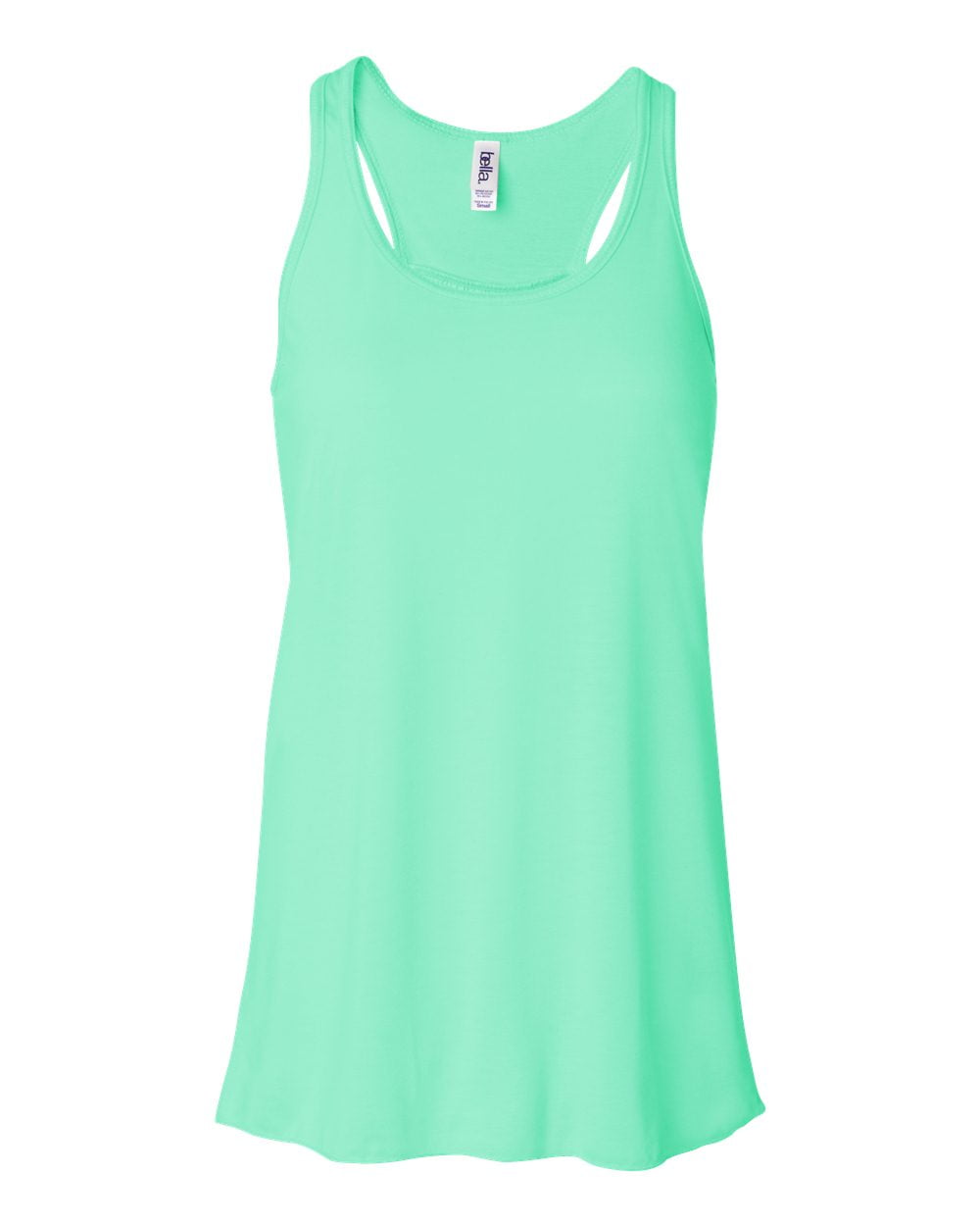 BELLA CANVAS Women s Flowy Racerback Tank 8800 Mint Size XL Walmart