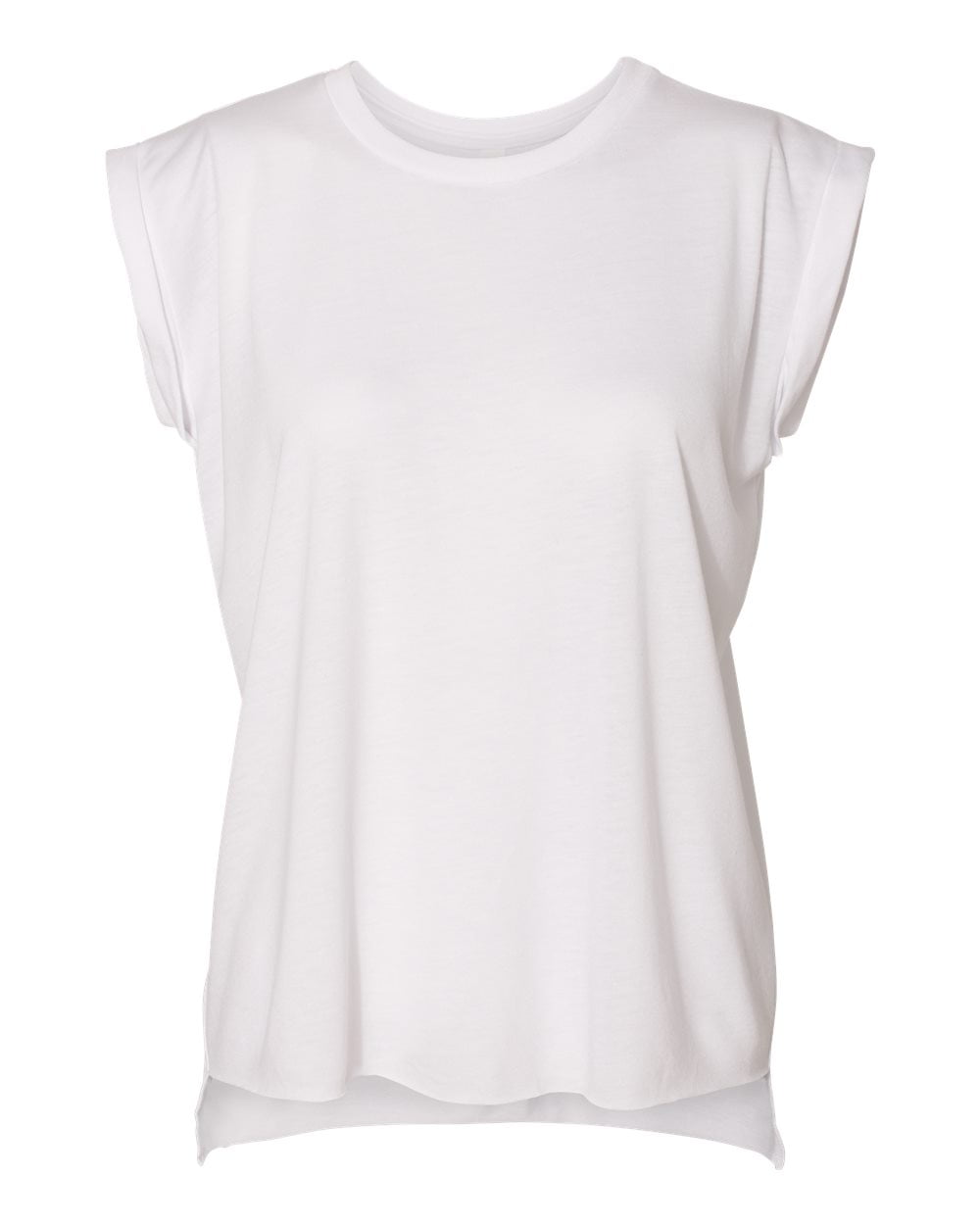 Women's flowy muscle hotsell tee with rolled cuff