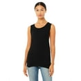thumbnail image 1 of BELLA + CANVAS - Women's Flowy Scoop Muscle Tank - 8803 - Black Heather - Size: L, 1 of 5