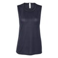 thumbnail image 1 of BELLA + CANVAS - Women's Flowy Scoop Muscle Tank - 8803 - Midnight - Size: S, 1 of 5