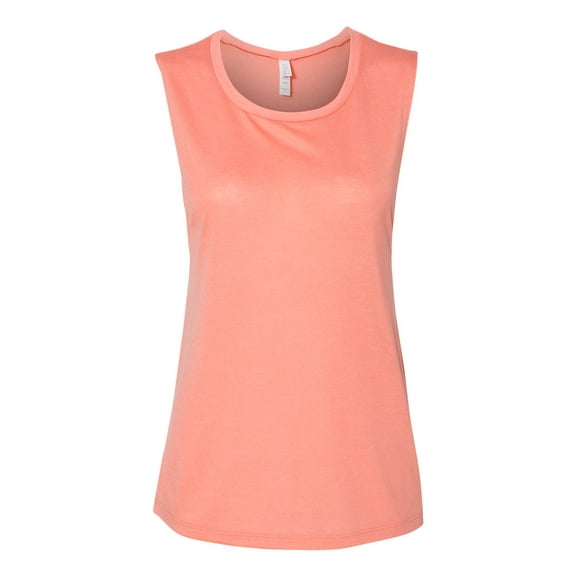 BELLA CANVAS - Women's Flowy Scoop Muscle Tank - 8803 - Sunset - Size: S