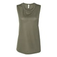 thumbnail image 1 of BELLA + CANVAS Women's Flowy Scoop Muscle Tank, 1 of 3