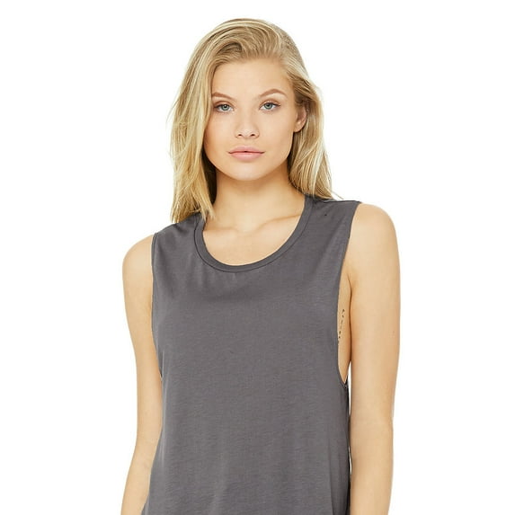 BELLA + CANVAS Women's Flowy Scoop Muscle Tank