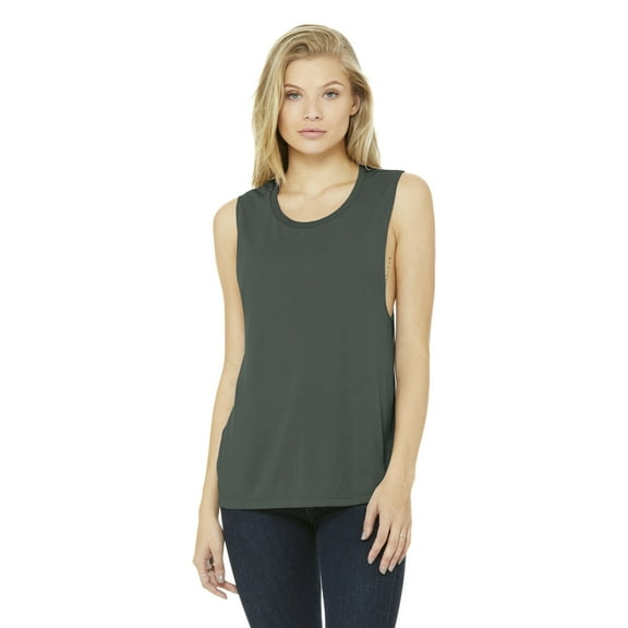 BELLA + CANVAS Women's Flowy Scoop Muscle Tank