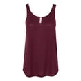 thumbnail image 1 of BELLA + CANVAS - Women's Flowy Tank with Side Slit - 8802 - Maroon - Size: M, 1 of 5