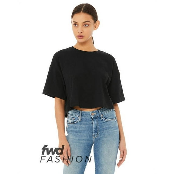 BELLA + CANVAS Women�'s Jersey Crop Tee