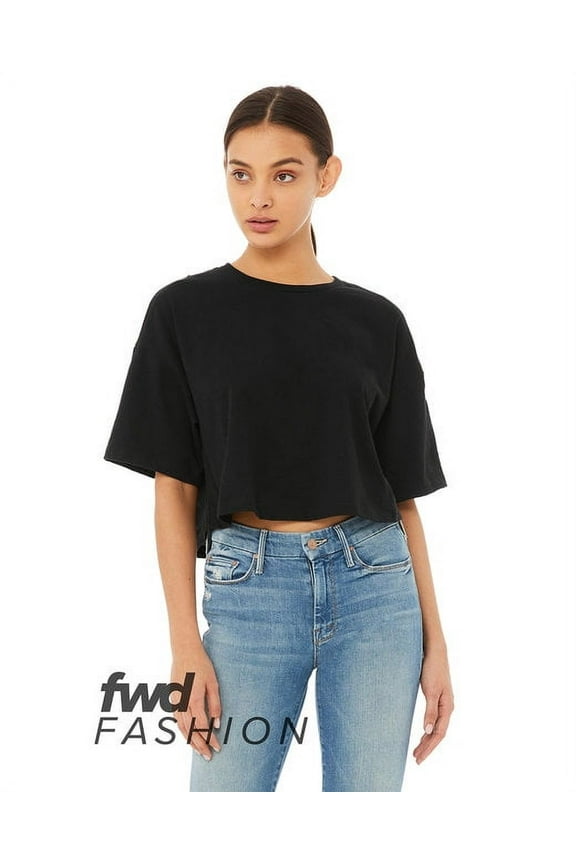 BELLA + CANVAS Women�'s Jersey Crop Tee