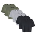 thumbnail image 1 of BELLA + CANVAS Women's Jersey Crop Tee Assorted Crewneck T-Shirt 100% Cotton Bulk Wholesale Mix Tees (Dark Color 6 Pack, M), 1 of 7
