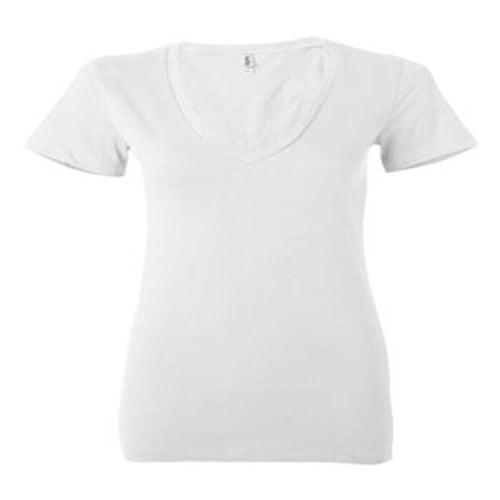 BELLA + CANVAS - Women's Jersey Deep V-Neck Tee - 6035