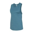 thumbnail image 1 of BELLA + CANVAS - Women's Jersey Muscle Tank - 6003 - Heather Deep Teal - Size: S, 1 of 5
