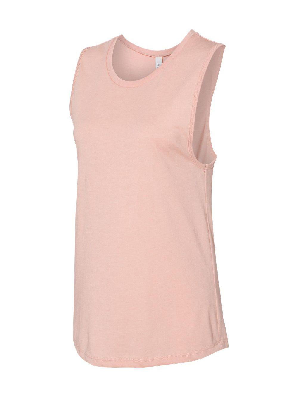 Bella Canvas Women's Crop Muscle Tank - Soft Casual Summer Sleeveless Top, Fashion Trendy Fit