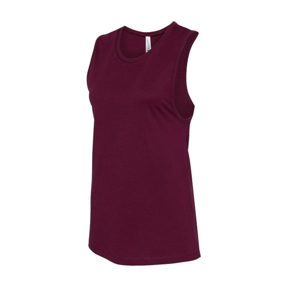 BELLA + CANVAS - Women's Jersey Muscle Tank - 6003 - Maroon - Size: L