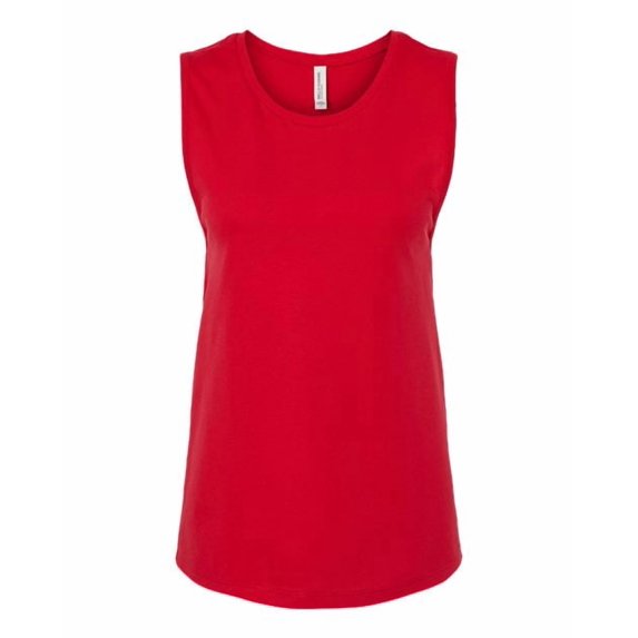 BELLA + CANVAS - Women's Jersey Muscle Tank - 6003 - Red - Size: M
