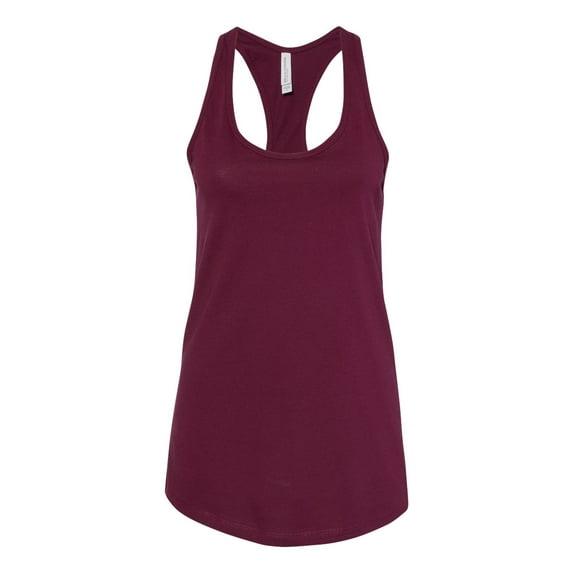 BELLA + CANVAS - Women's Jersey Racerback Tank - 6008 - Maroon - Size: L