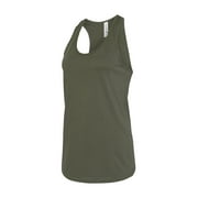 BELLA + CANVAS - Women's Jersey Racerback Tank - 6008 - Military Green - Size: XL