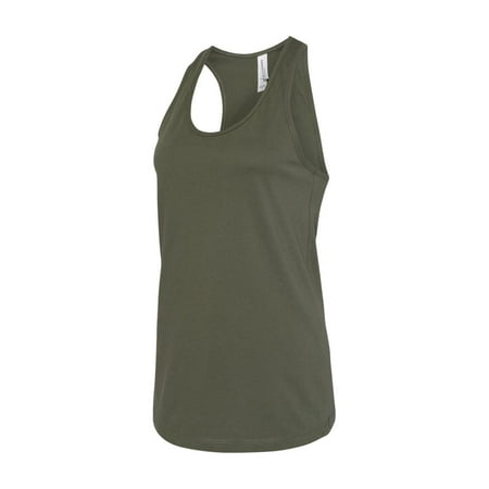 BELLA + CANVAS - Women's Jersey Racerback Tank - 6008 - Military Green - Size: XL