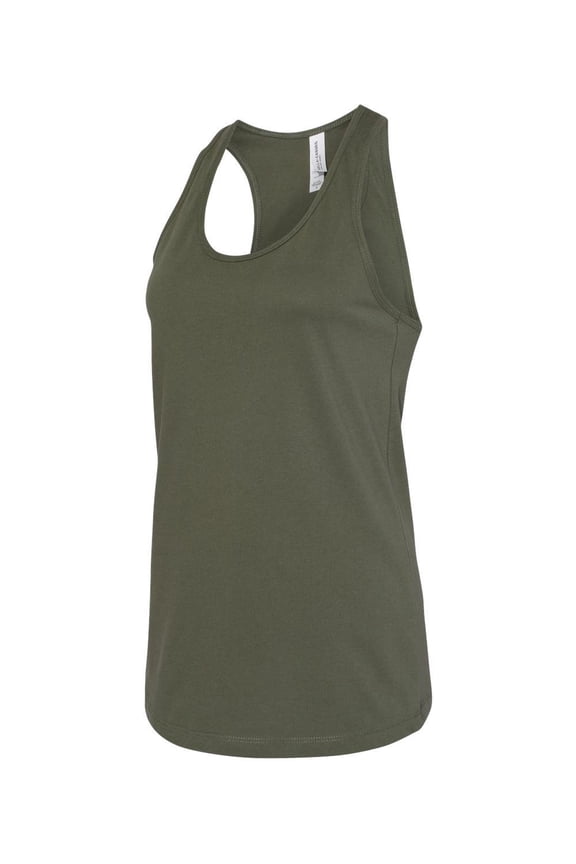 BELLA + CANVAS - Women's Jersey Racerback Tank - 6008 - Military Green - Size: XL