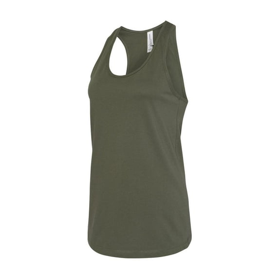 BELLA + CANVAS - Women's Jersey Racerback Tank - 6008 - Military Green - Size: XL