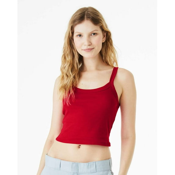 BELLA + CANVAS Women's Micro Rib Spaghetti Strap Tank