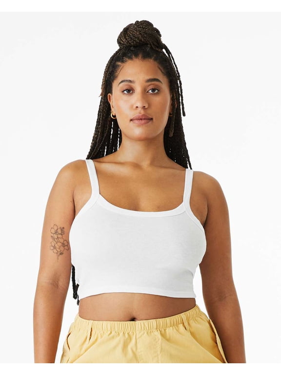BELLA + CANVAS Women's Micro Rib Spaghetti Strap Tank