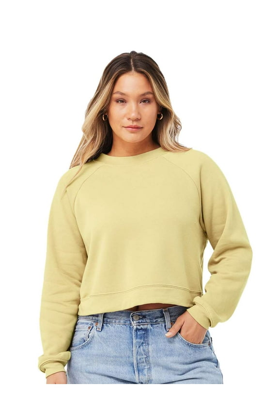 BELLA + CANVAS Women�'s Raglan Pullover Fleece