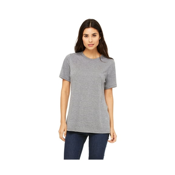 BELLA   CANVAS Womenâ€™s Relaxed Fit Heather CVC Tee 6400CVC