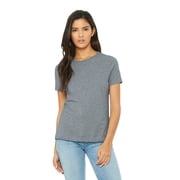 BELLA + CANVAS Women s Relaxed Fit Heather CVC Tee in Athletic Heather 3XL | 6400CVC