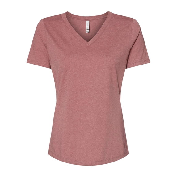 BELLA + CANVAS Women's Relaxed Heather CVC V-Neck Tee