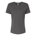 thumbnail image 1 of BELLA + CANVAS Women’s Relaxed Jersey Tee 100% Ring-Spun Cotton Short Sleeve Crew Neck T-Shirt (Asphalt, L), 1 of 7