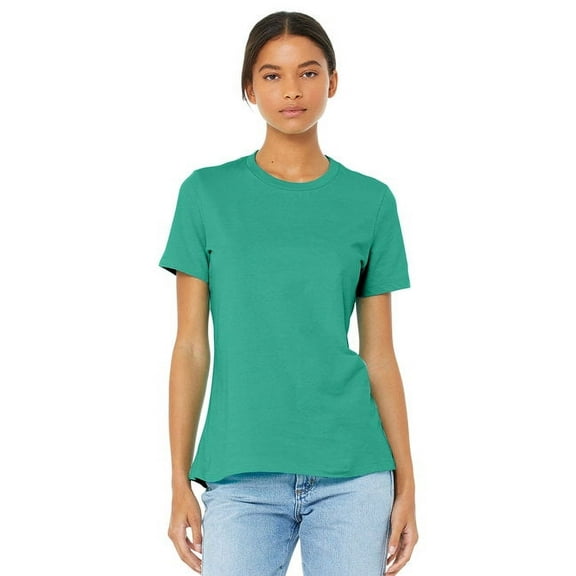 BELLA   CANVAS - Women’s Relaxed Jersey Tee - 6400 - Teal - Size: M