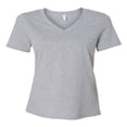 thumbnail image 1 of BELLA + CANVAS Women’s Relaxed Jersey V-Neck T-Shirt, 1 of 2