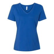 Women's Relaxed Cotton V-Neck T-Shirt - Walmart.com