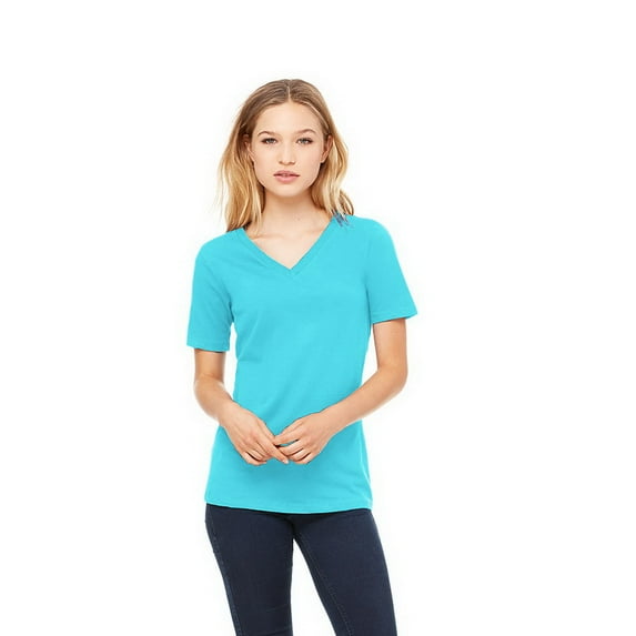 BELLA+CANVAS Women's Short Sleeve V-Neck T-Shirt