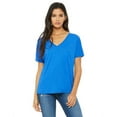 thumbnail image 1 of BELLA + CANVAS Women’s Slouchy V-Neck Tee (True Royal Triblend, M), 1 of 2