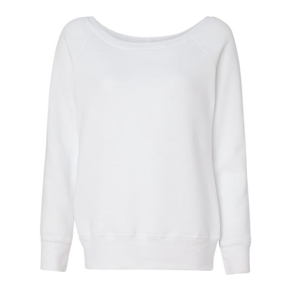 BELLA   CANVAS Womens Sponge Fleece Wide Neck Sweatshirt