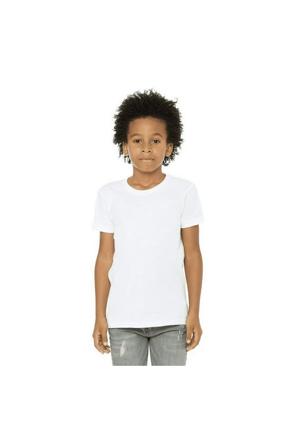 Kids 2-Pack, Short Sleeve Crew T-Shirt for Crafting, White, Youth Medium