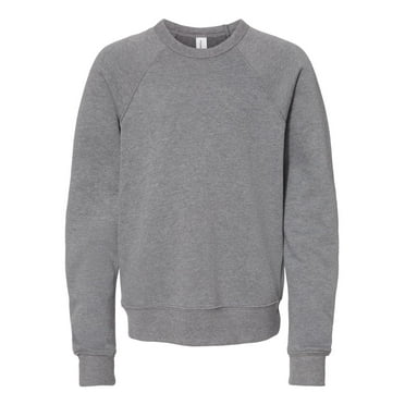 BELLA + CANVAS - Youth Sponge Fleece Crewneck Sweatshirt - 3901Y - Deep Heather