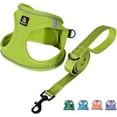 thumbnail image 1 of BELLA & PAL Puppy Harness and Leash Set,Reflective Adjustable Dog Harness for Small Dogs No Pull,Step in Soft Mesh Harness for Small and Medium Dogs,Avocado Green,S, 1 of 8