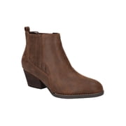 BELLA VITA Womens Brown Back Pull-Tab Goring Padded Lou Almond Toe Block Heel Slip On Chelsea 7.5 M