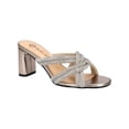 thumbnail image 1 of BELLA VITA Womens Gold Embellished Padded Carmen Open Toe Block Heel Slip On Dress Heeled Sandal 6 M, 1 of 1