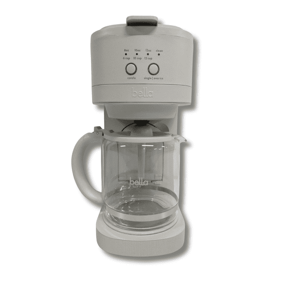 BELLA VersaBrew 2-in-1 Coffee Maker, K-Cup Compatible, Single Serve & 12-Cup Carafe Brewer, Iced Coffee Function, 61oz Water Reservoir, Oatmilk