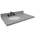thumbnail image 1 of Bellaterra Home 430001-37L-GYO 37 in. Gray Granite Countertop & Single Oval Left Sink, 1 of 1