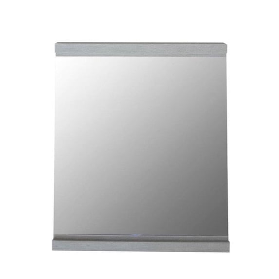 Bellaterra Home 502001B-MIR-36 36 in. Wood Frame Mirror, Silver