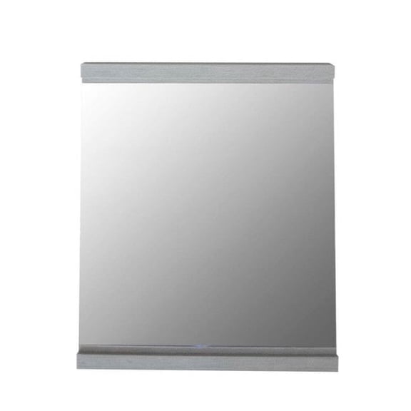 Bellaterra Home 502001B-MIR-36 36 in. Wood Frame Mirror, Silver