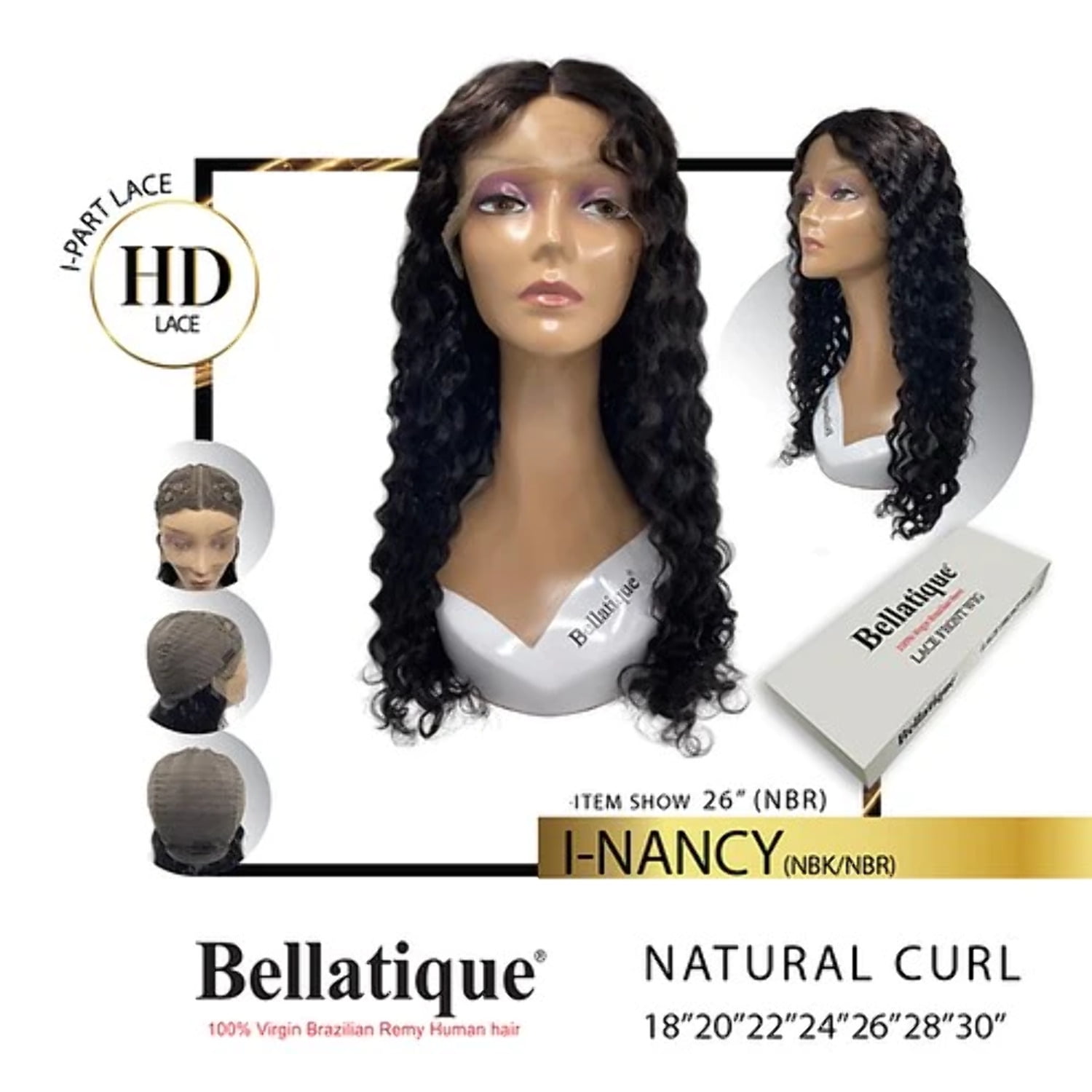 Peruca Lace Wig Bella Hair Invisbile Part