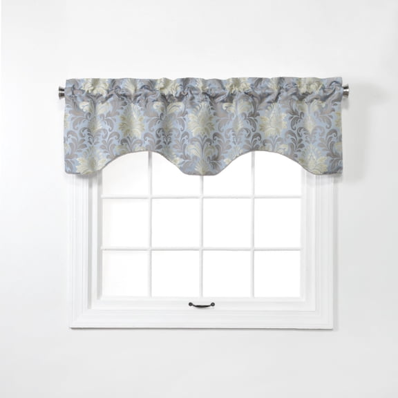 BELLE MAISON USA, LTD. DORIS LINED SCALLOPED VALANCE WITH CORDING