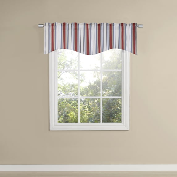 BELLE MAISON USA, LTD. WALDEN LINED SCALLOPED VALANCE 48" x 17"